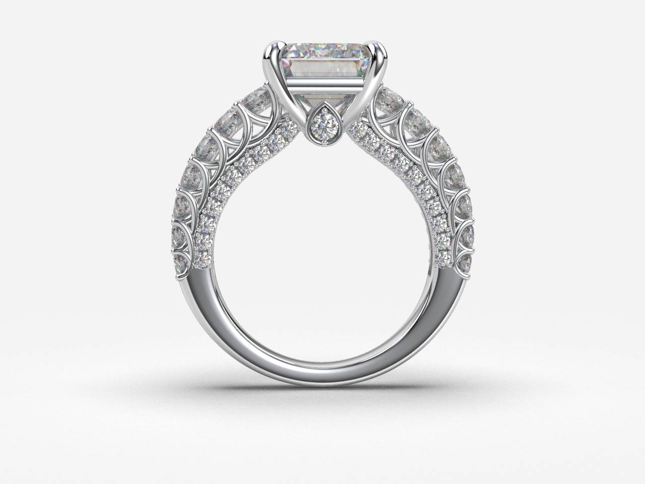 4.10 LAB Emerald Cut Loose Diamond D VVS2 EX EX None