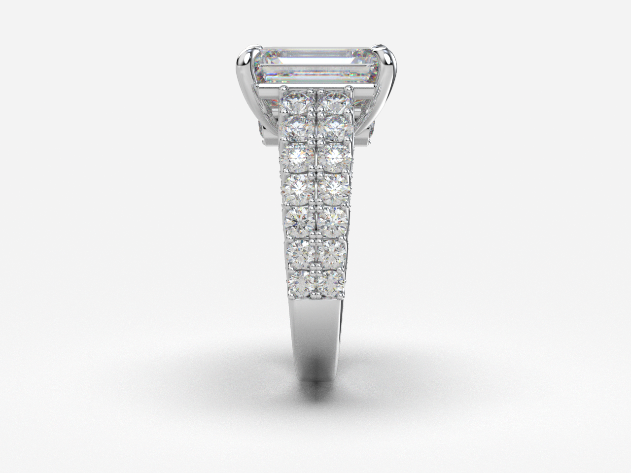 4.10 LAB Emerald Cut Loose Diamond D VVS2 EX EX None