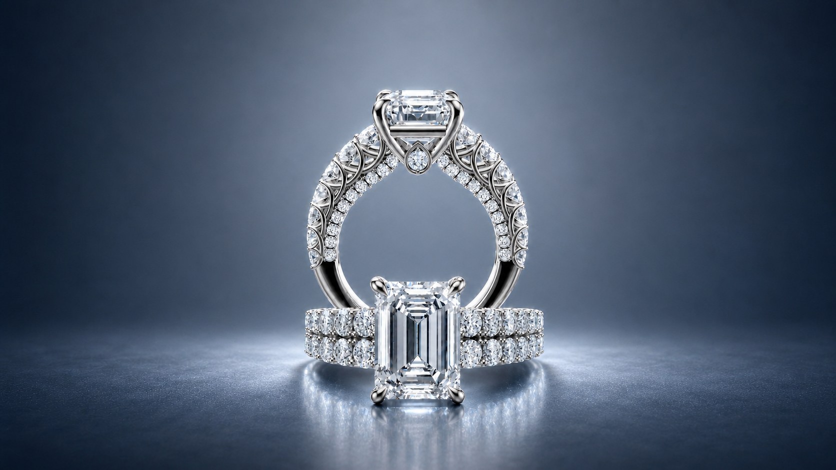 Luxury diamond engagement ring by Weston & Co. Jewelers